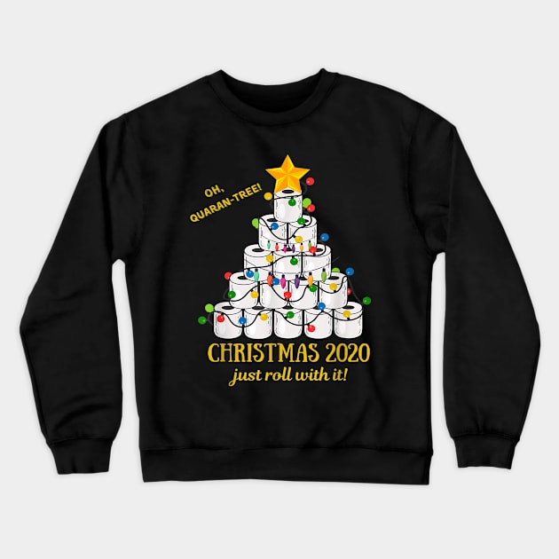 2020 Quarantine Christmas Toilet Paper Tree Crewneck Sweatshirt by ninishop